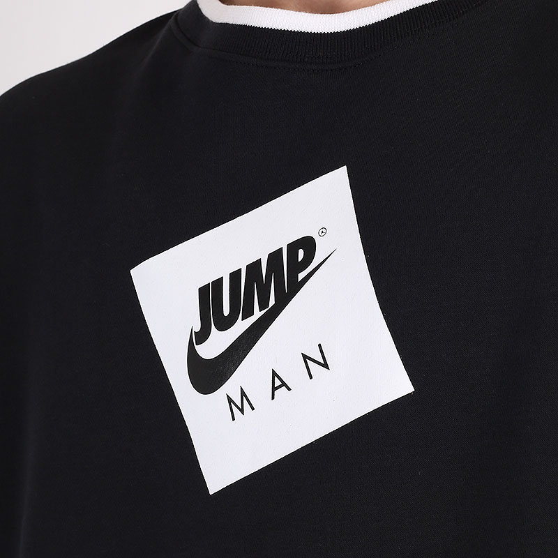 Мужская толстовка Jordan Jumpman Classics Fleece Crew (CV2370-010)  - цена, описание, фото 2